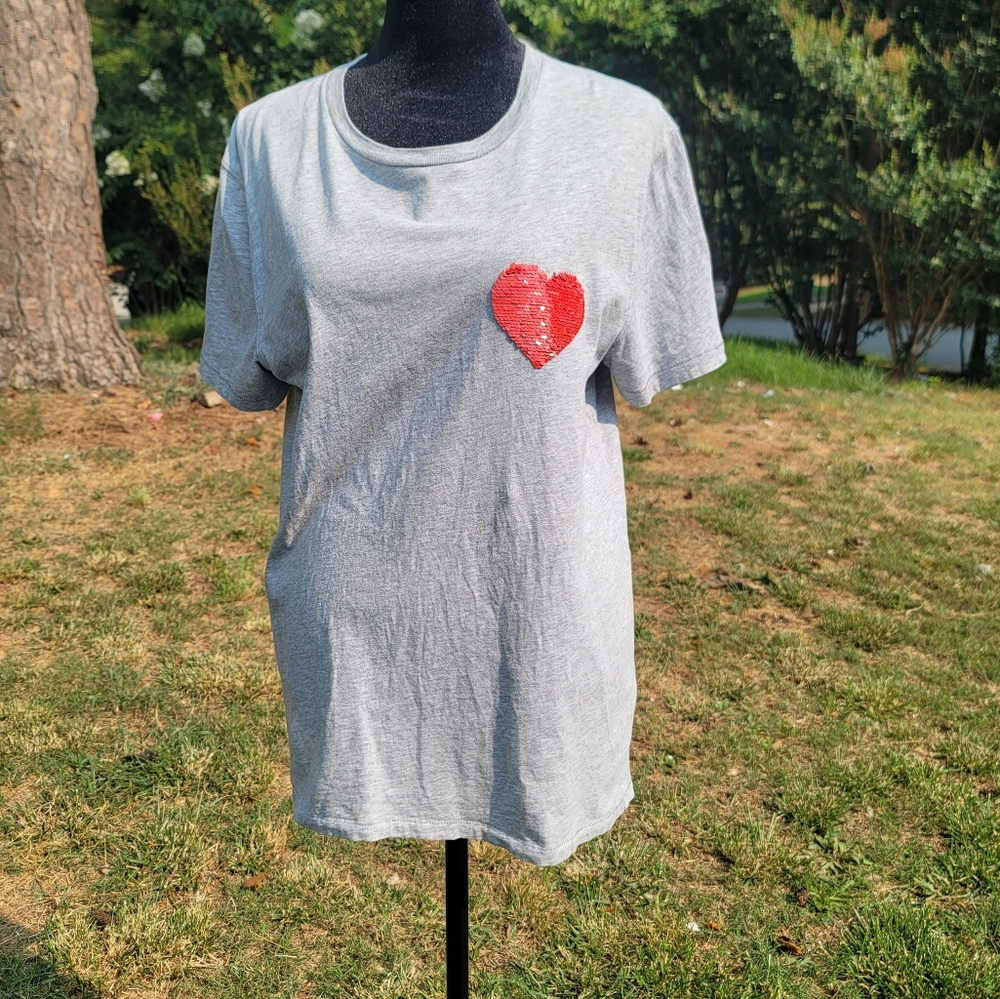 Mens Abercrombie & Fitch Pride Sequin Flip T-Shirt Size Small